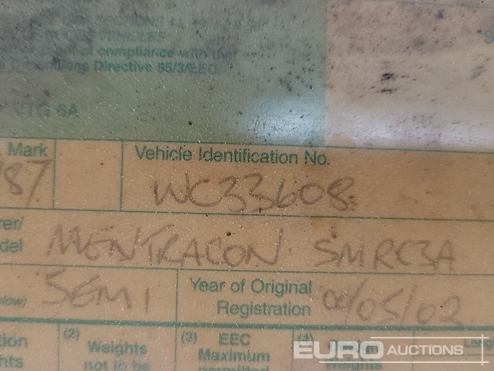 Flaktrailer Montracon Tri Axle Flat Bed Trailer: bild 41 Flaktrailer Montracon Tri Axle Flat Bed Trailer: bild 41