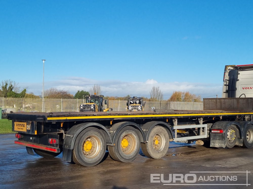 Montracon Tri Axle Flatbed Trailer, Twist Locks - Flaktrailer: bild 5 Montracon Tri Axle Flatbed Trailer, Twist Locks - Flaktrailer: bild 5