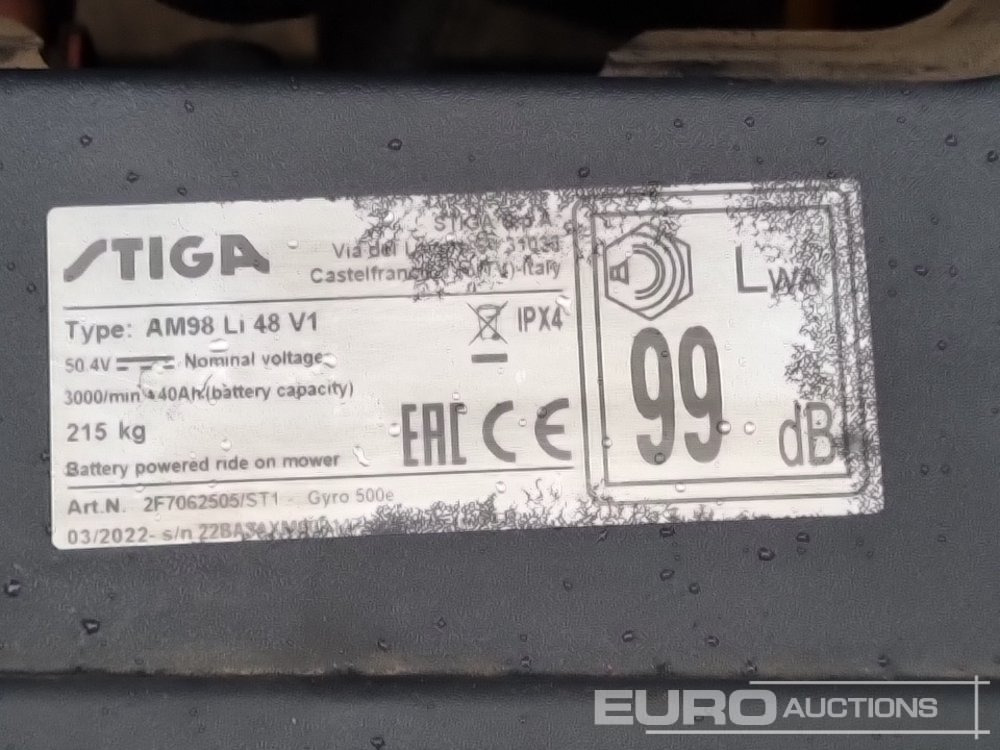 Gräsklippare Stiga AM98 LI48V1: bild 19 Gräsklippare Stiga AM98 LI48V1: bild 19