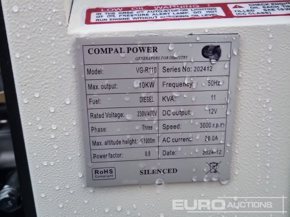Elgenerator Unused 2024 Compal Power VG-R110: bild 24