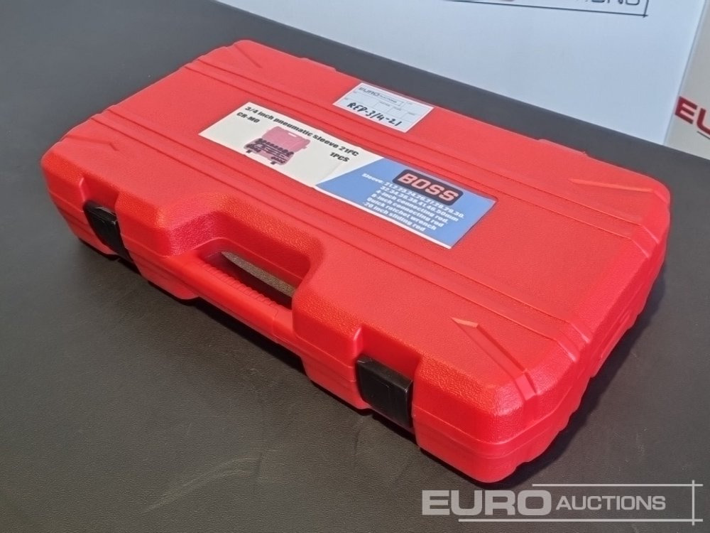 Unused 2025 Boss 3/4" 21pc Heavy Duty Pneumatic Socket Set, 4" Connecting Rod, 8" Connecting Rod, Quick Ratchet Wrench, 20" Sliding Rod - Garage & Verkstadsutrustning: bild 3 Unused 2025 Boss 3/4" 21pc Heavy Duty Pneumatic Socket Set, 4" Connecting Rod, 8" Connecting Rod, Quick Ratchet Wrench, 20" Sliding Rod - Garage & Verkstadsutrustning: bild 3