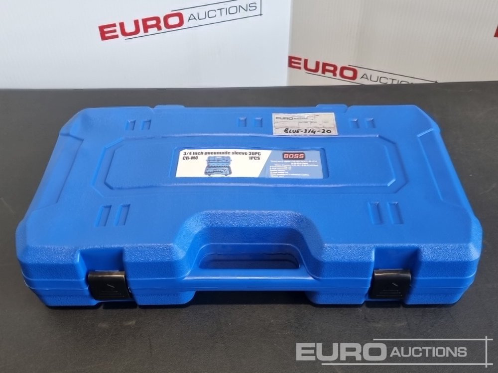 Unused 2025 Boss 3/4" 30pc Heavy Duty Pneumatic Socket Set, 4" Connecting Rod, 8" Connecting Rod, Ratchet Wrench, 20" Sliding Rod, 18" Bending Rod Universal Coupling, Adapter1-3/4" - Garage & Verkstadsutrustning: bild 2 Unused 2025 Boss 3/4" 30pc Heavy Duty Pneumatic Socket Set, 4" Connecting Rod, 8" Connecting Rod, Ratchet Wrench, 20" Sliding Rod, 18" Bending Rod Universal Coupling, Adapter1-3/4" - Garage & Verkstadsutrustning: bild 2
