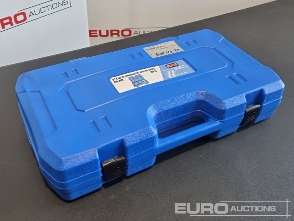 Unused 2025 Boss 3/4" 30pc Heavy Duty Pneumatic Socket Set, 4" Connecting Rod, 8" Connecting Rod, Ratchet Wrench, 20" Sliding Rod, 18" Bending Rod Universal Coupling, Adapter1-3/4" - Garage & Verkstadsutrustning: bild 1 Unused 2025 Boss 3/4" 30pc Heavy Duty Pneumatic Socket Set, 4" Connecting Rod, 8" Connecting Rod, Ratchet Wrench, 20" Sliding Rod, 18" Bending Rod Universal Coupling, Adapter1-3/4" - Garage & Verkstadsutrustning: bild 1