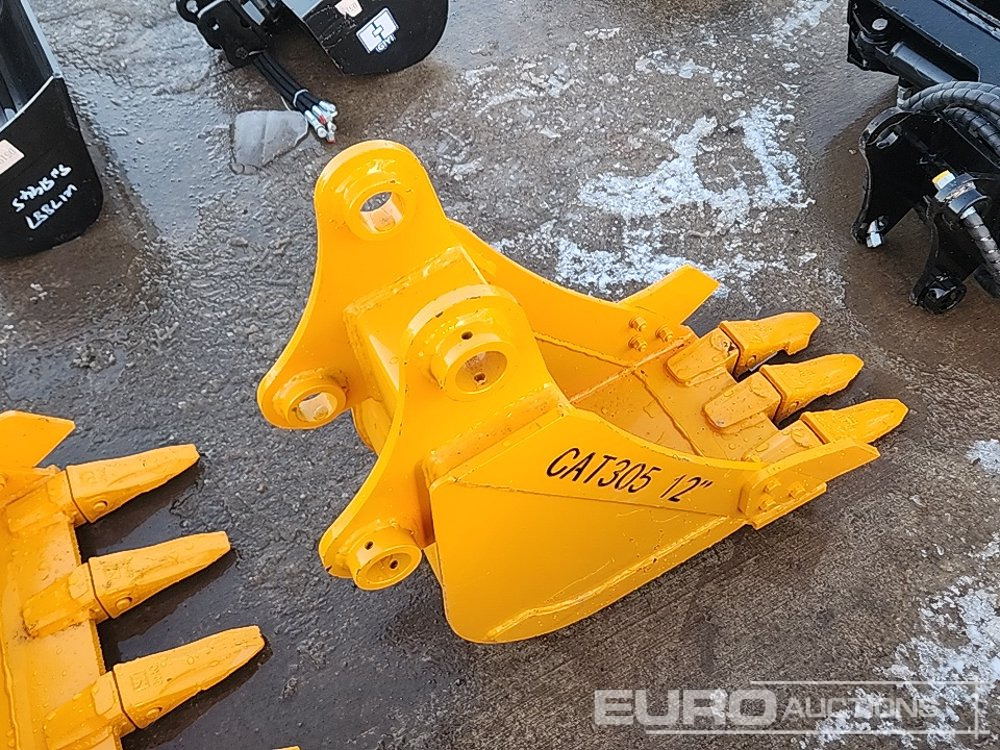 Unused 2025 GIYI 12" Bucket 45mm Pin to suit 4-6 Ton Excavator - Skopa: bild 2 Unused 2025 GIYI 12" Bucket 45mm Pin to suit 4-6 Ton Excavator - Skopa: bild 2