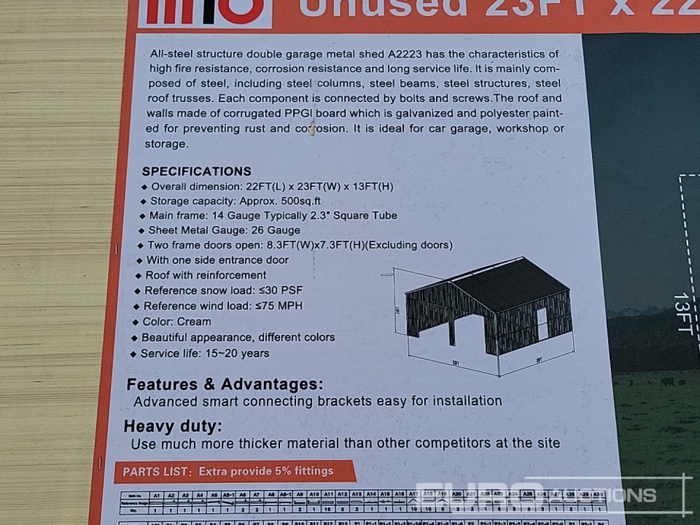 Unused 2025 MTO A2223 - Container hus: bild 2 Unused 2025 MTO A2223 - Container hus: bild 2
