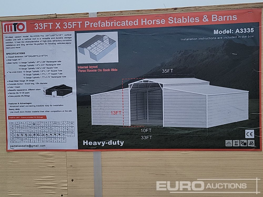 Unused 2025 MTO A3335 - Container hus: bild 1 Unused 2025 MTO A3335 - Container hus: bild 1