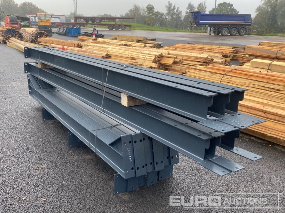 Unused 30’ x 20’ x 12’ Steel Frame Building, 12.5 Roof Pitch, Purlin Cleats - Container hus: bild 2 Unused 30’ x 20’ x 12’ Steel Frame Building, 12.5 Roof Pitch, Purlin Cleats - Container hus: bild 2