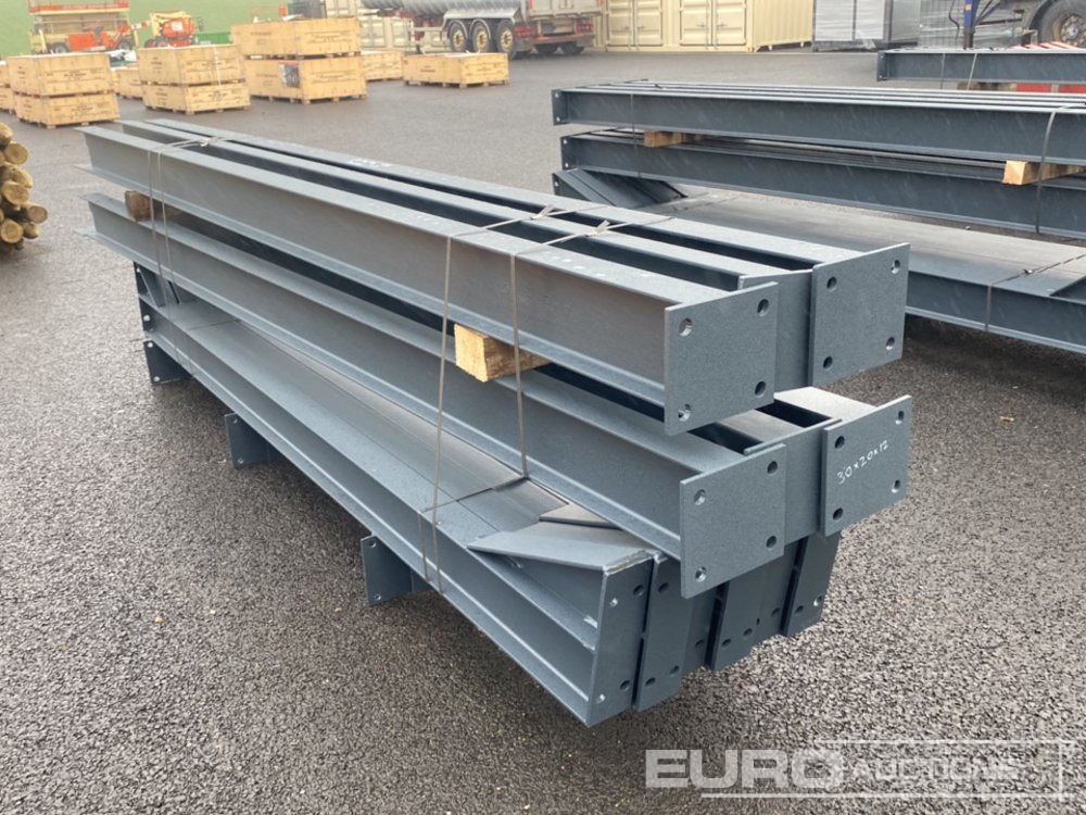 Unused 30’ x 20’ x 12’ Steel Frame Building, 12.5 Roof Pitch, Purlin Cleats - Container hus: bild 5 Unused 30’ x 20’ x 12’ Steel Frame Building, 12.5 Roof Pitch, Purlin Cleats - Container hus: bild 5