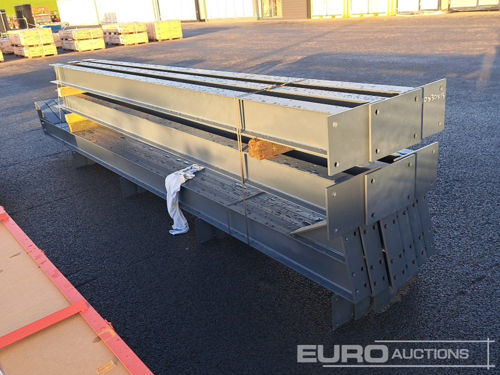 Unused 40' x 30' x 13' Steel Frame Building, 12.5 Roof Pitch, Purlin Cleats - Container hus: bild 4 Unused 40' x 30' x 13' Steel Frame Building, 12.5 Roof Pitch, Purlin Cleats - Container hus: bild 4