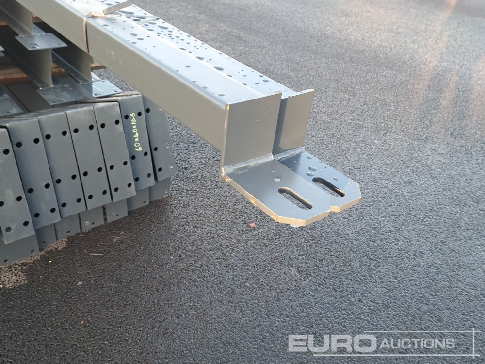 Unused 60' x 40' x 16.5' Steel Frame Building, 12.5 Roof Pitch, Purlin Cleats, Roof Bracing - Container hus: bild 5 Unused 60' x 40' x 16.5' Steel Frame Building, 12.5 Roof Pitch, Purlin Cleats, Roof Bracing - Container hus: bild 5