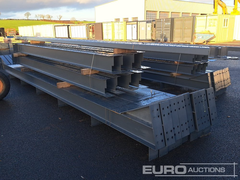 Unused 60' x 50' x 16.5' Steel Frame Building, 12.5 Roof Pitch, Purlin Cleats, Roof Bracing - Container hus: bild 4 Unused 60' x 50' x 16.5' Steel Frame Building, 12.5 Roof Pitch, Purlin Cleats, Roof Bracing - Container hus: bild 4