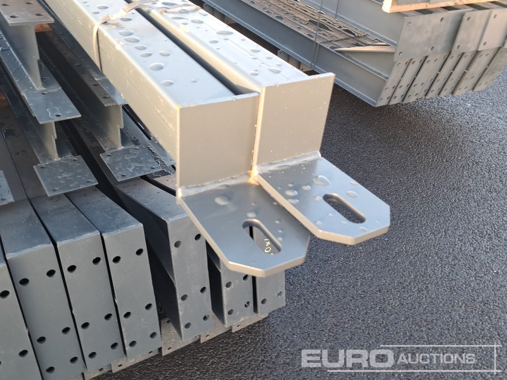 Unused 80' x 40' x 16.5' Steel Frame Building, 12.5 Roof Pitch, Purlin Cleats, Roof Bracing - Container hus: bild 5 Unused 80' x 40' x 16.5' Steel Frame Building, 12.5 Roof Pitch, Purlin Cleats, Roof Bracing - Container hus: bild 5