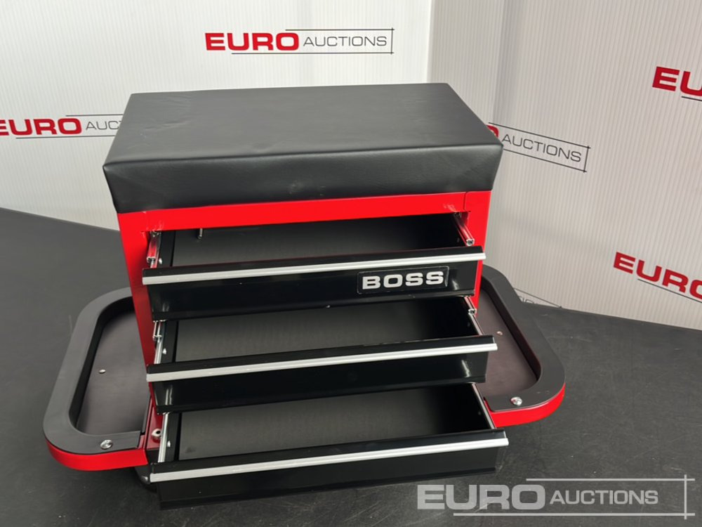 Garage & Verkstadsutrustning Unused Boss Wheeled Stool Tool Box, 3 Drawers, Magnetic Trays: bild 8 Garage & Verkstadsutrustning Unused Boss Wheeled Stool Tool Box, 3 Drawers, Magnetic Trays: bild 8