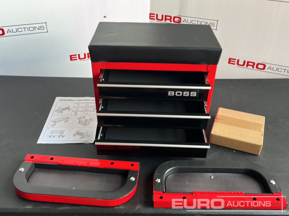 Garage & Verkstadsutrustning Unused Boss Wheeled Stool Tool Box, 3 Drawers, Magnetic Trays: bild 12 Garage & Verkstadsutrustning Unused Boss Wheeled Stool Tool Box, 3 Drawers, Magnetic Trays: bild 12