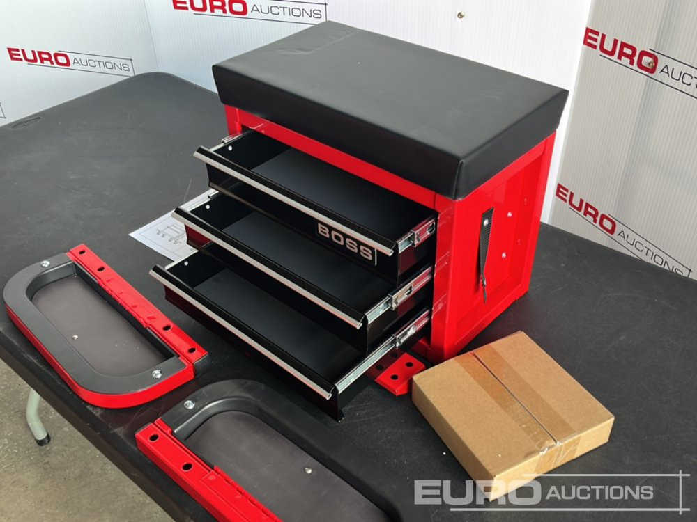 Garage & Verkstadsutrustning Unused Boss Wheeled Stool Tool Box, 3 Drawers, Magnetic Trays: bild 13 Garage & Verkstadsutrustning Unused Boss Wheeled Stool Tool Box, 3 Drawers, Magnetic Trays: bild 13