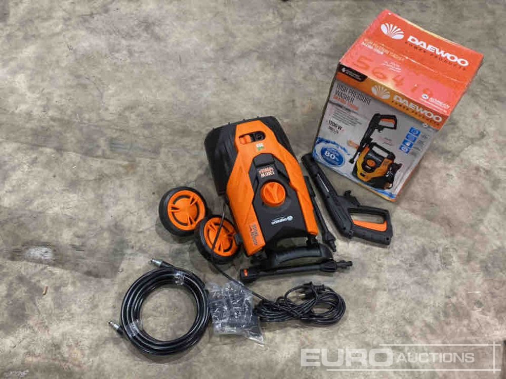 Unused Daewoo DAX100-1200W 230 Volt Pressure Washer (2 of) - Högtryckstvätt: bild 1 Unused Daewoo DAX100-1200W 230 Volt Pressure Washer (2 of) - Högtryckstvätt: bild 1