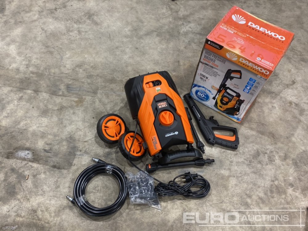 Unused Daewoo DAX100-1200W 230 Volt Pressure Washer (2 of) - Högtryckstvätt: bild 1 Unused Daewoo DAX100-1200W 230 Volt Pressure Washer (2 of) - Högtryckstvätt: bild 1