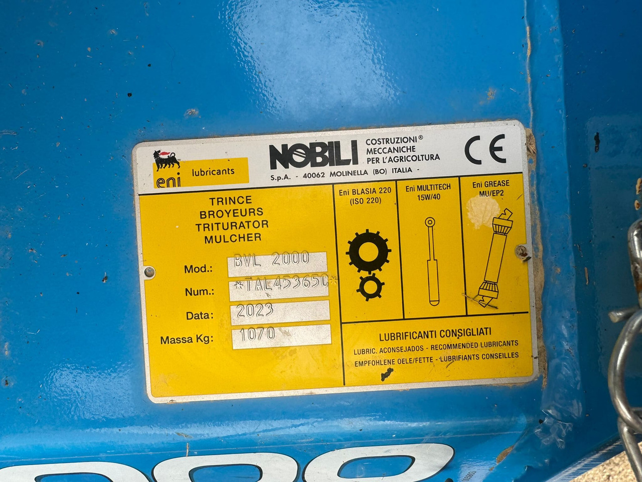 Nobili trincia laterale usata BVL 2000 - Släntklippare: bild 3 Nobili trincia laterale usata BVL 2000 - Släntklippare: bild 3