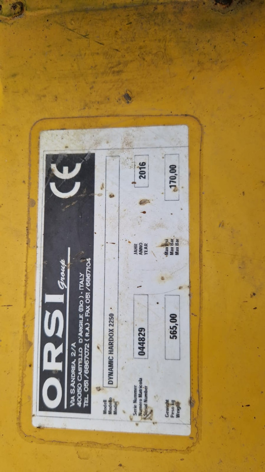 Orsi Trincia erba legna usata Dynamic Hardox 2250 - Slagklippare: bild 2 Orsi Trincia erba legna usata Dynamic Hardox 2250 - Slagklippare: bild 2