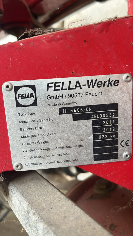 Voltafieno usato Fella TH6606 - Hövändare: bild 2 Voltafieno usato Fella TH6606 - Hövändare: bild 2
