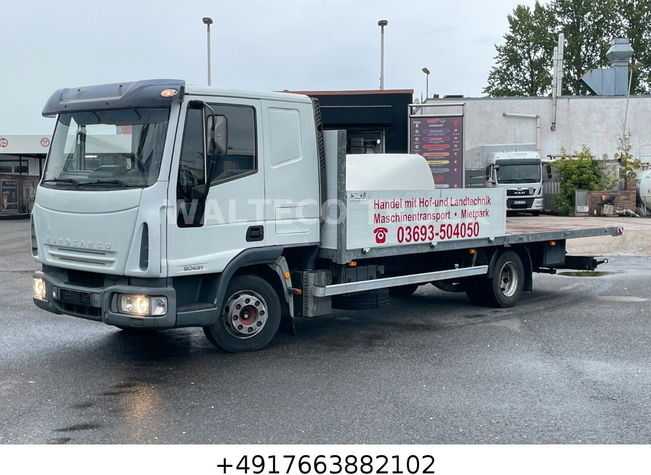 Iveco 80E21/Pritsche 6.10m/Schlafkabine/AHK - Transportbil med flak: bild 1 Iveco 80E21/Pritsche 6.10m/Schlafkabine/AHK - Transportbil med flak: bild 1