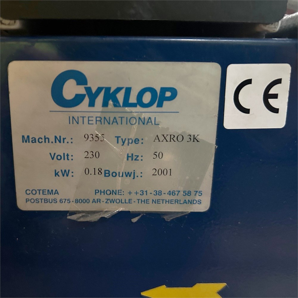 ABC Cyklop Axro 3k - Maskin: bild 4 ABC Cyklop Axro 3k - Maskin: bild 4
