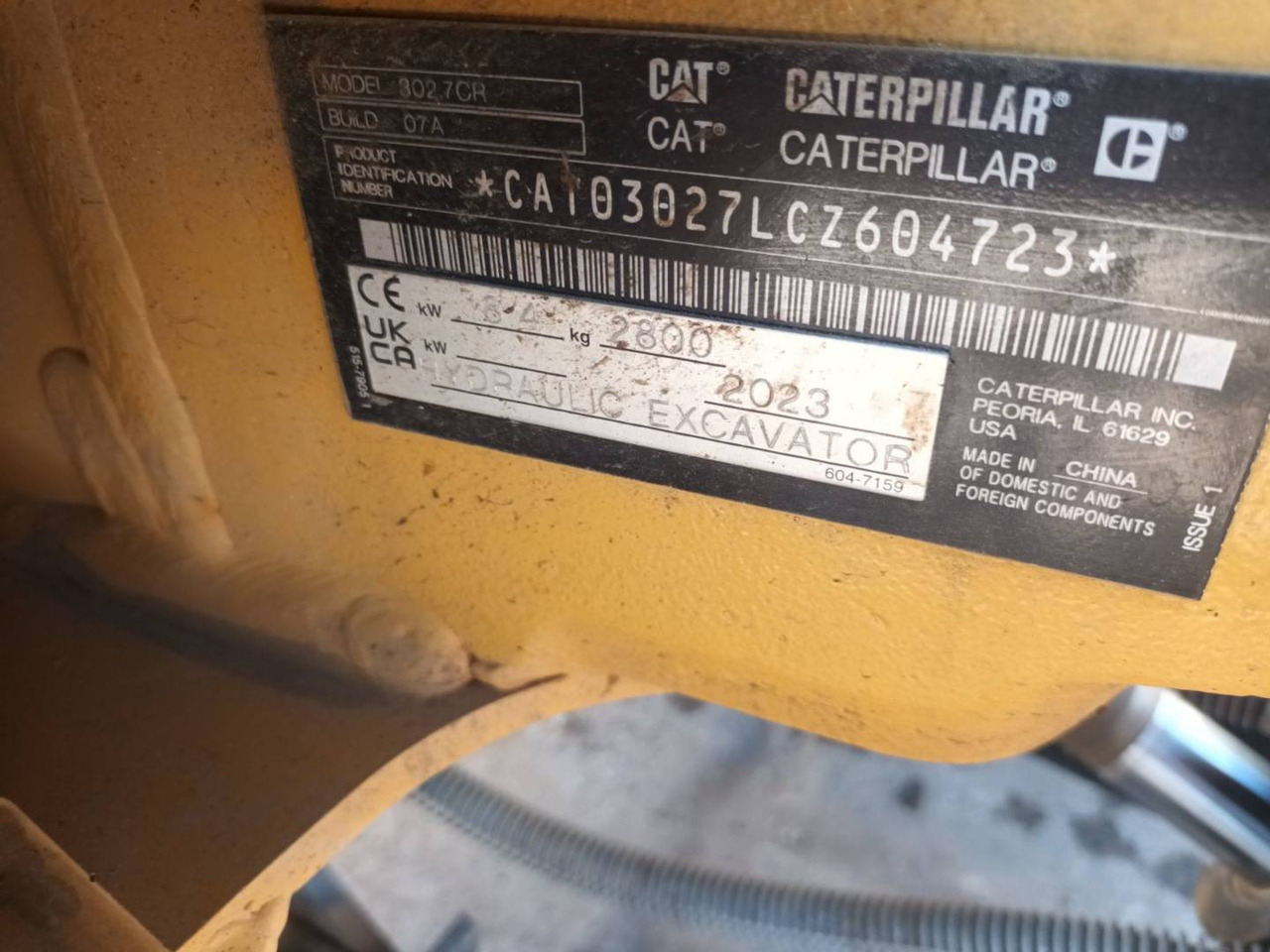 Bandgrävare CAT 302.7: bild 6 Bandgrävare CAT 302.7: bild 6