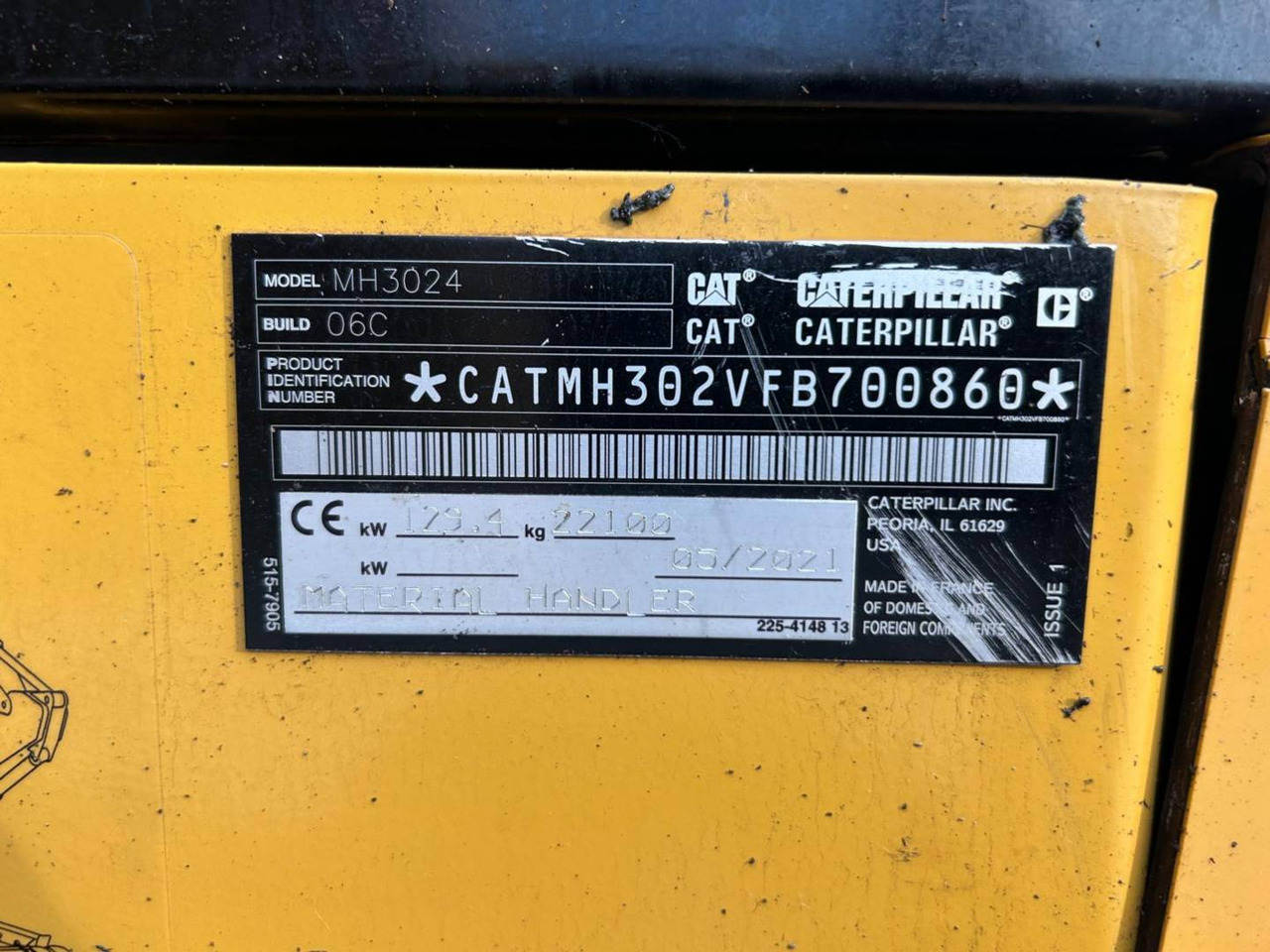 CAT MH3024-1 - Grävmaskin på däck: bild 5 CAT MH3024-1 - Grävmaskin på däck: bild 5