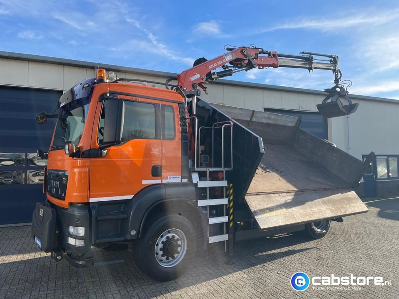 Kranbil MAN TGS 18.320 4X4H BL EEV Euro 5 - ATLAS 126.3E Laadkraan - 2-zijdige kipper - Bouwjaar 2013 - Km 205.974 !! - Good condition - NL Truck: bild 10