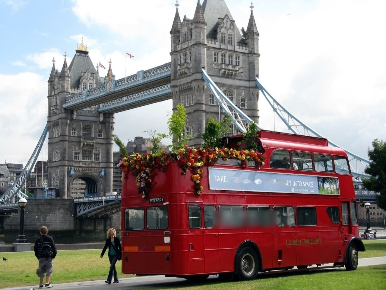 Dubbeldäckare buss Leyland PD3 British Triple-Decker Bus Promotional Exhibition: bild 8 Dubbeldäckare buss Leyland PD3 British Triple-Decker Bus Promotional Exhibition: bild 8