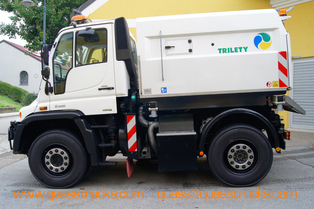 MERCEDES-BENZ Unimog U400 + TRILETY Kehrmaschine/TÜV/EUR4/Leistungshydraulik - Sopmaskin: bild 3 MERCEDES-BENZ Unimog U400 + TRILETY Kehrmaschine/TÜV/EUR4/Leistungshydraulik - Sopmaskin: bild 3