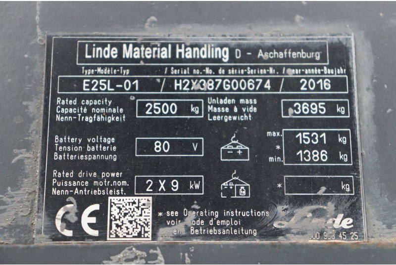 Eltruck Linde E25L-01: bild 14