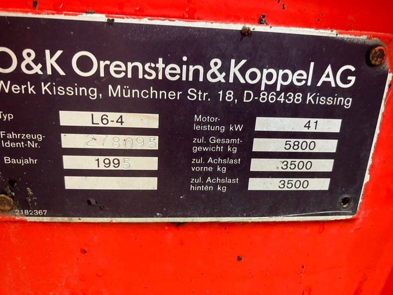 O & K L6 - Hjullastare: bild 4 O & K L6 - Hjullastare: bild 4