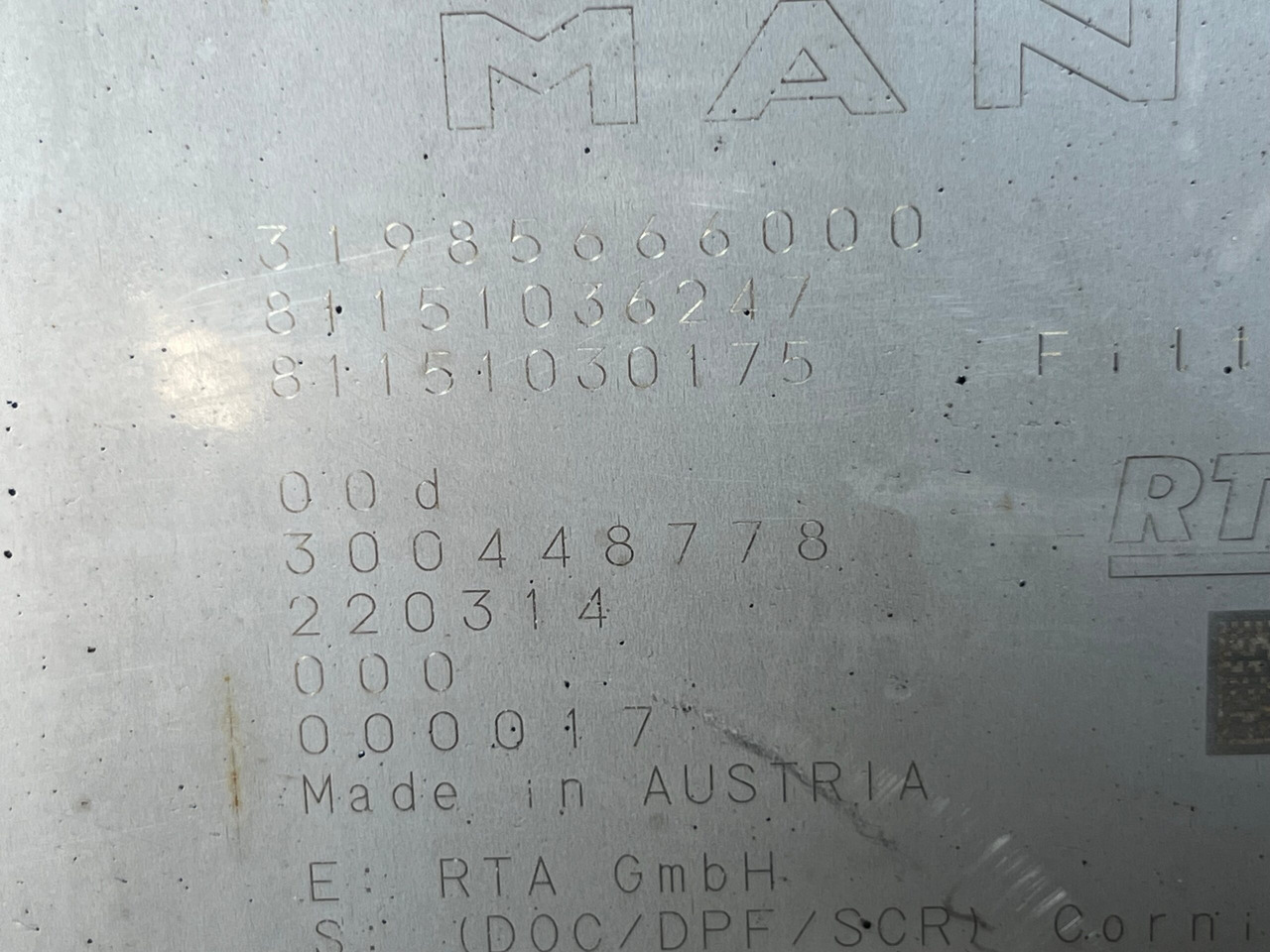 CATALIZATOR MAN TGX TG3 81.15103.6247 - Katalytisk omvandlare för Lastbil: bild 5 CATALIZATOR MAN TGX TG3 81.15103.6247 - Katalytisk omvandlare för Lastbil: bild 5