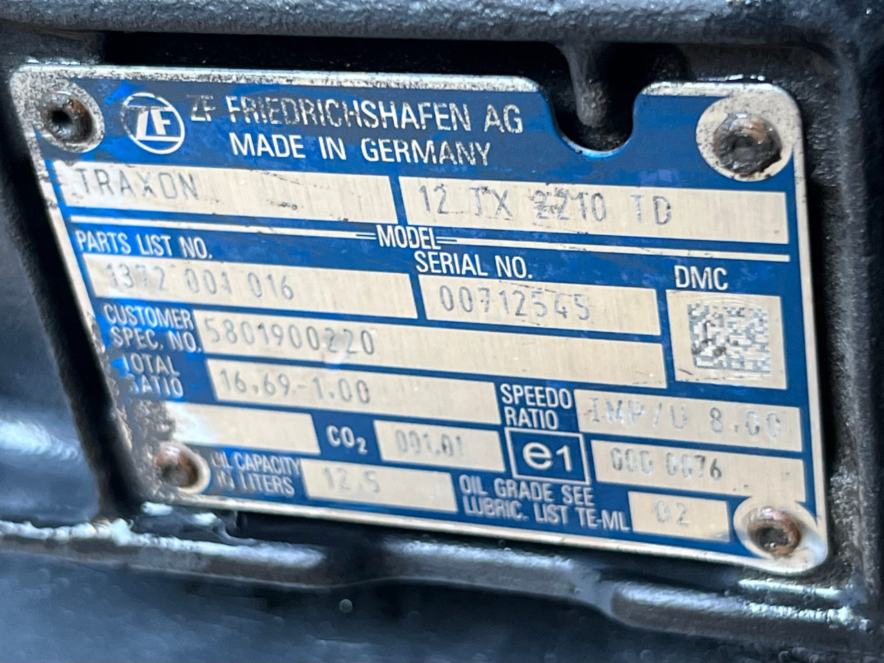 CUTIE DE VITEZE TRAXON FARA INTARDER IVECO 12TX 2210 TD R=16,69-1,00 5801900220 - Växellåda för Lastbil: bild 3 CUTIE DE VITEZE TRAXON FARA INTARDER IVECO 12TX 2210 TD R=16,69-1,00 5801900220 - Växellåda för Lastbil: bild 3