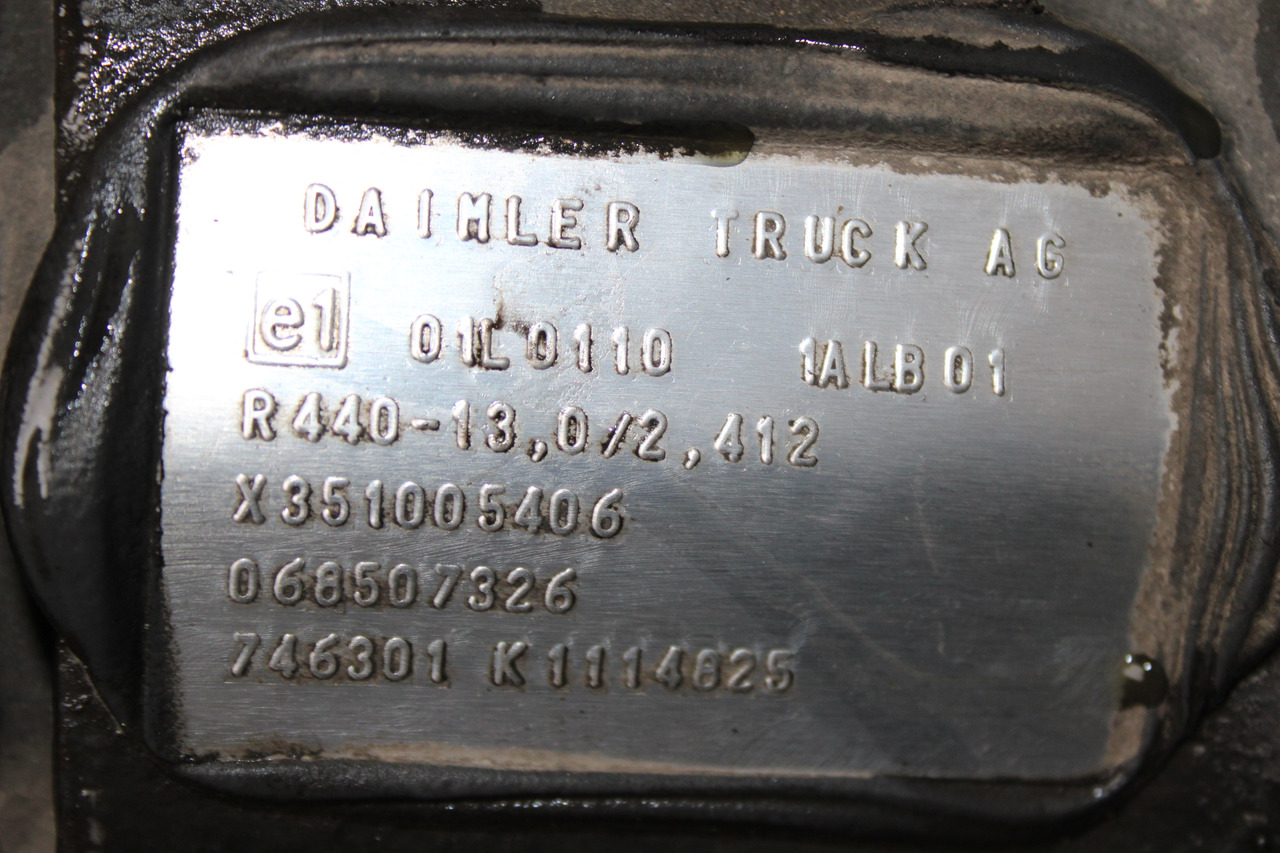 DIFERENTIAL MERCEDES ACTROS R=2,412 R440-13 X351005406, 068507326 - Differential för Lastbil: bild 3 DIFERENTIAL MERCEDES ACTROS R=2,412 R440-13 X351005406, 068507326 - Differential för Lastbil: bild 3