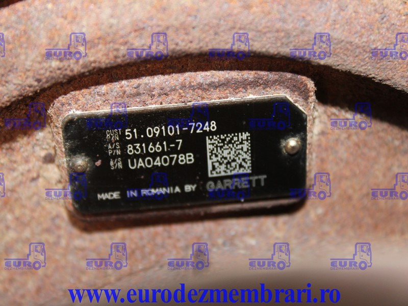 TURBOSUFLANTA MAN D2676 EURO 6 51.09101.7248, 51.09101.7268 - Turbo för Lastbil: bild 3 TURBOSUFLANTA MAN D2676 EURO 6 51.09101.7248, 51.09101.7268 - Turbo för Lastbil: bild 3