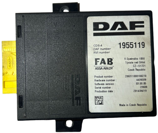 DAF 2015 - Kontrollenhet: bild 1 DAF 2015 - Kontrollenhet: bild 1