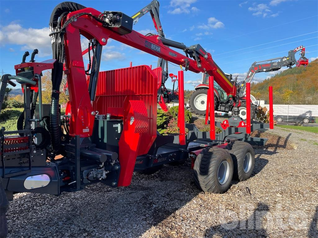 BEHA V1200 mit Kran 8870 (2025) - Skogsvagn: bild 1 BEHA V1200 mit Kran 8870 (2025) - Skogsvagn: bild 1