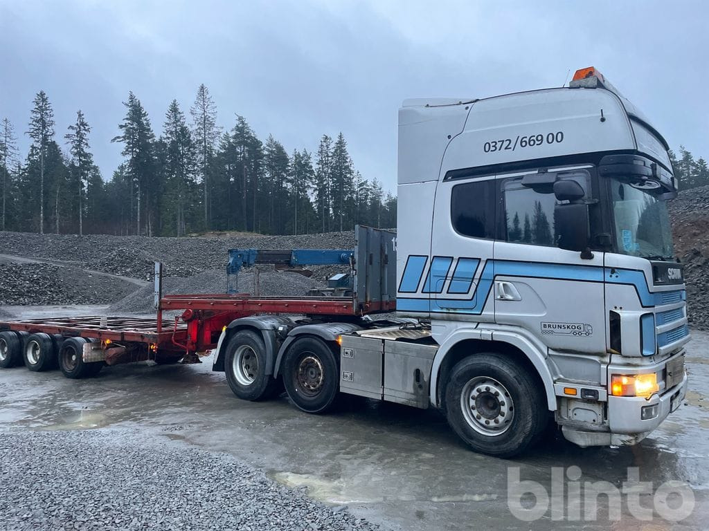 SCANIA R124LA6X2/4 NA med trailer - Dragbil, Flaktrailer: bild 2 SCANIA R124LA6X2/4 NA med trailer - Dragbil, Flaktrailer: bild 2