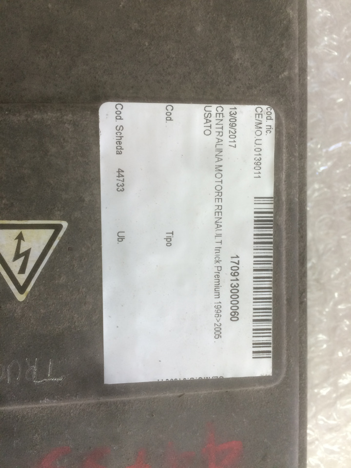 CENTRALINA MOTORE EDC - RENAULT PREMIUM - RIF. RENAULT 5010412381A - RIF. BOSCH 0281010464 - Kontrollenhet: bild 3 CENTRALINA MOTORE EDC - RENAULT PREMIUM - RIF. RENAULT 5010412381A - RIF. BOSCH 0281010464 - Kontrollenhet: bild 3