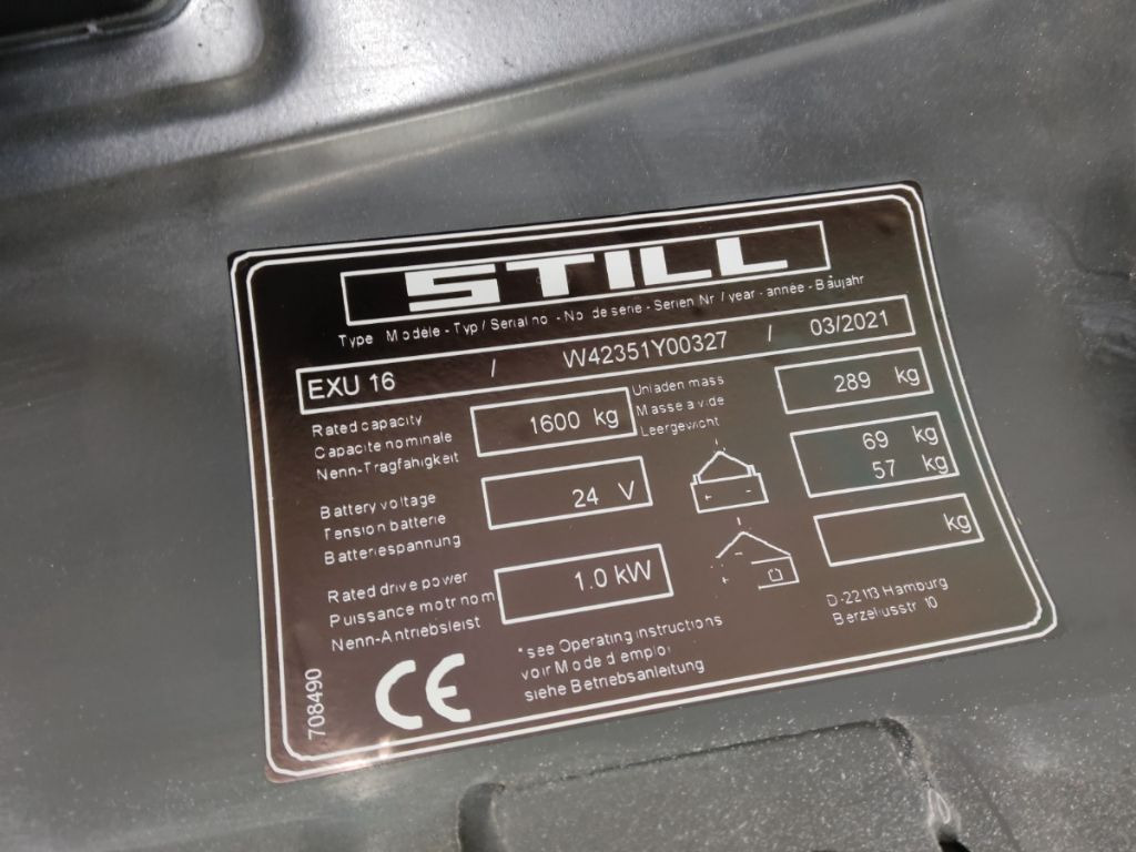 Still EXU16/LIION - Låglyftar: bild 5 Still EXU16/LIION - Låglyftar: bild 5