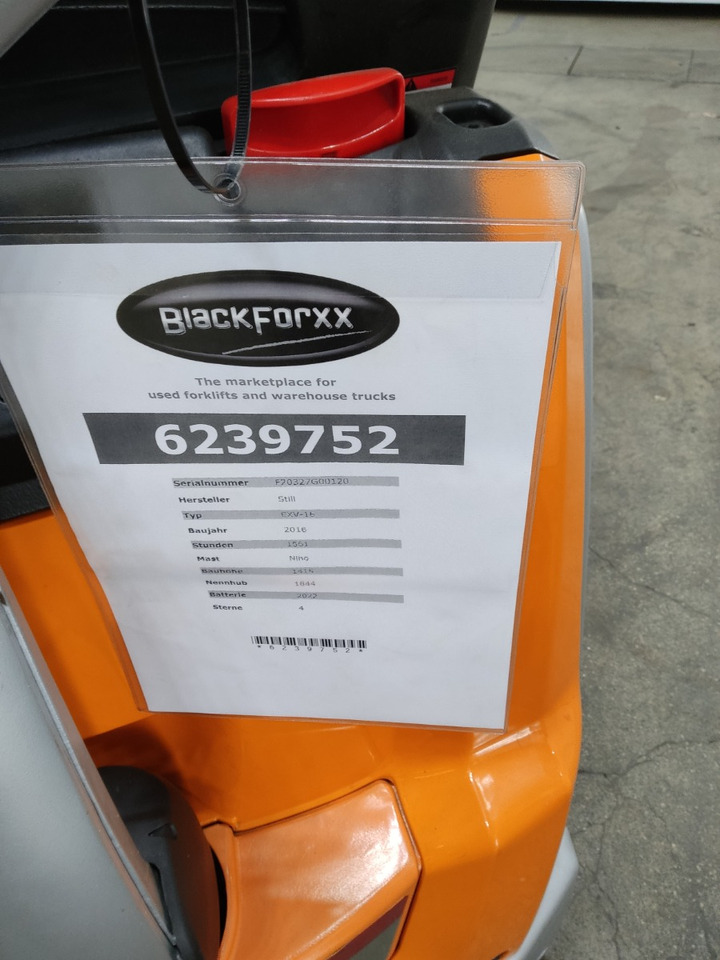 Still EXV16/BATT.NEU - Staplare: bild 5 Still EXV16/BATT.NEU - Staplare: bild 5