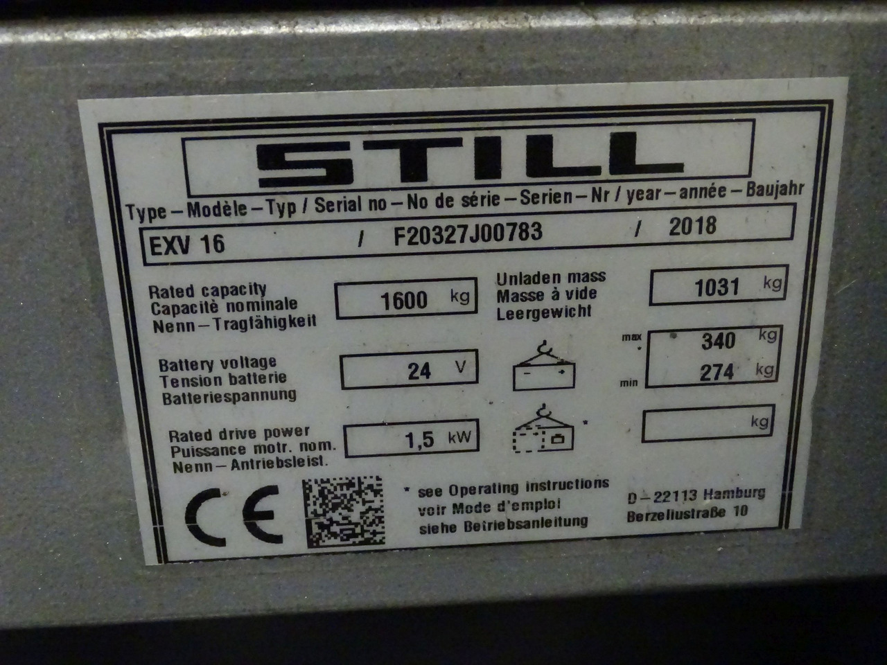 Still EXV16 - Staplare: bild 5 Still EXV16 - Staplare: bild 5