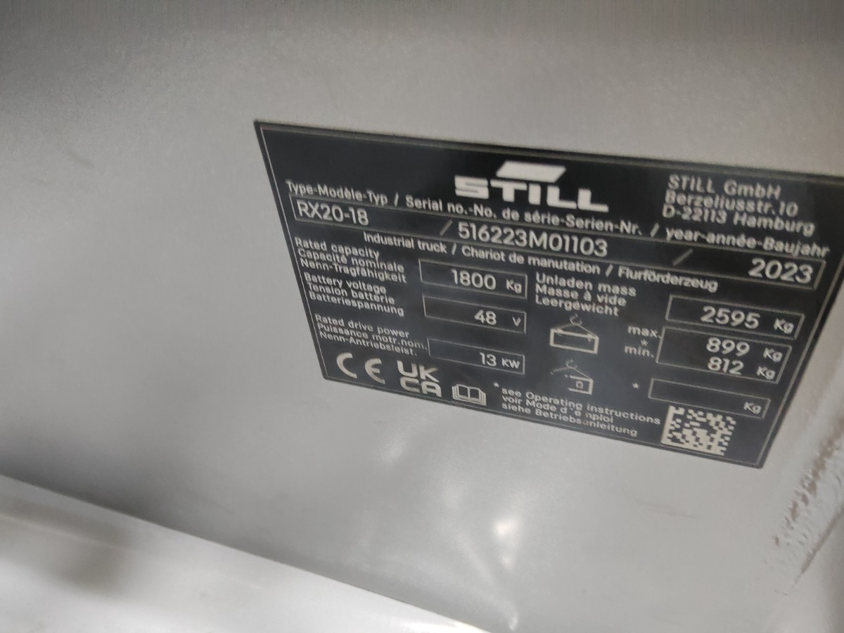 Still RX20-18 - Eltruck: bild 5 Still RX20-18 - Eltruck: bild 5