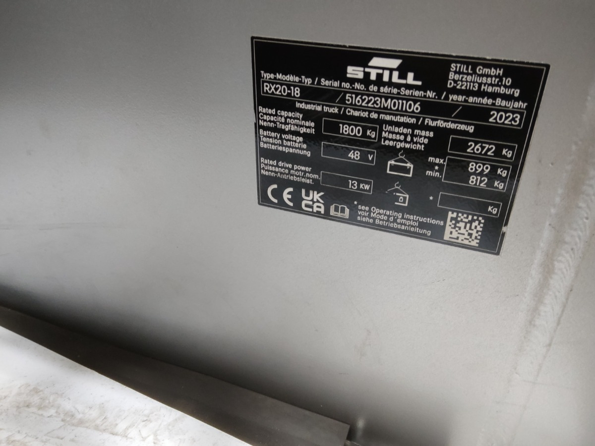 Still RX20-18 - Eltruck: bild 5 Still RX20-18 - Eltruck: bild 5