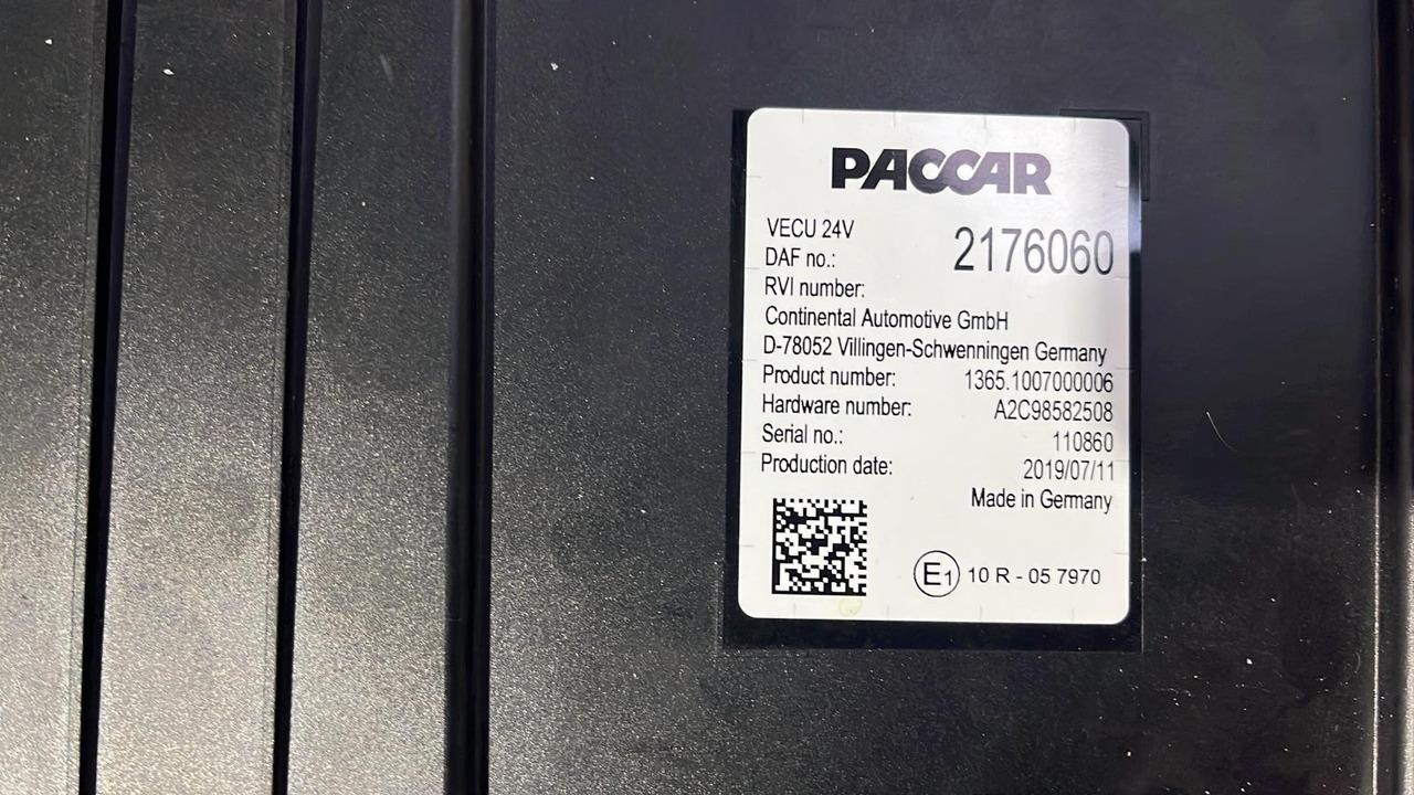 DAF XF CF VECU Control Unit Module 2176060 - Kontrollenhet: bild 4 DAF XF CF VECU Control Unit Module 2176060 - Kontrollenhet: bild 4