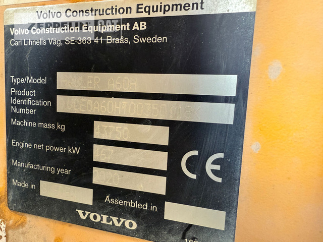 Ramstyrd dumper Volvo A60H: bild 16