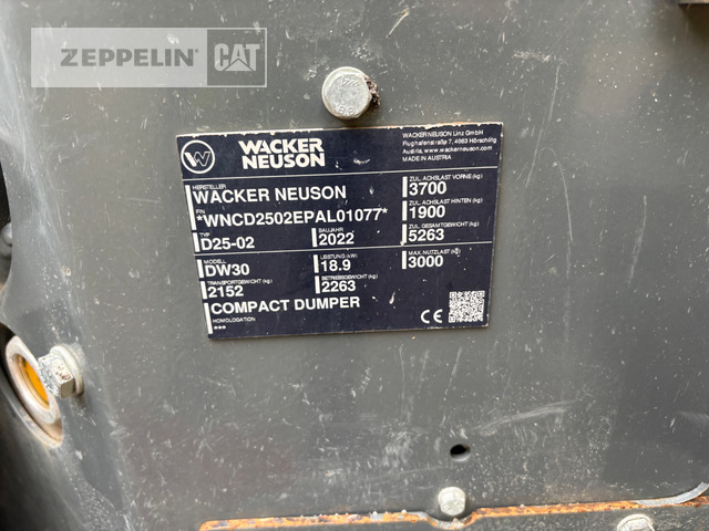 Wacker DW30 - Ramstyrd dumper: bild 2 Wacker DW30 - Ramstyrd dumper: bild 2