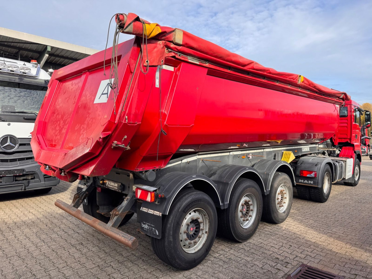 Carnehl CHKS /HH 24m³ HARDOX Stahlmulde Liftachse - Tippbil semitrailer: bild 2 Carnehl CHKS /HH 24m³ HARDOX Stahlmulde Liftachse - Tippbil semitrailer: bild 2